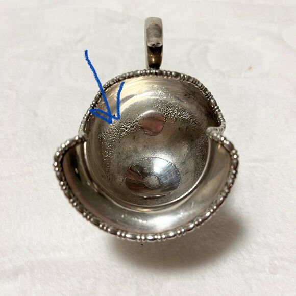 Vintage SHEFFIELD Silver Plate Sugar Scuttle Creamer Set Ornate Engraved England - Picture 6 of 15